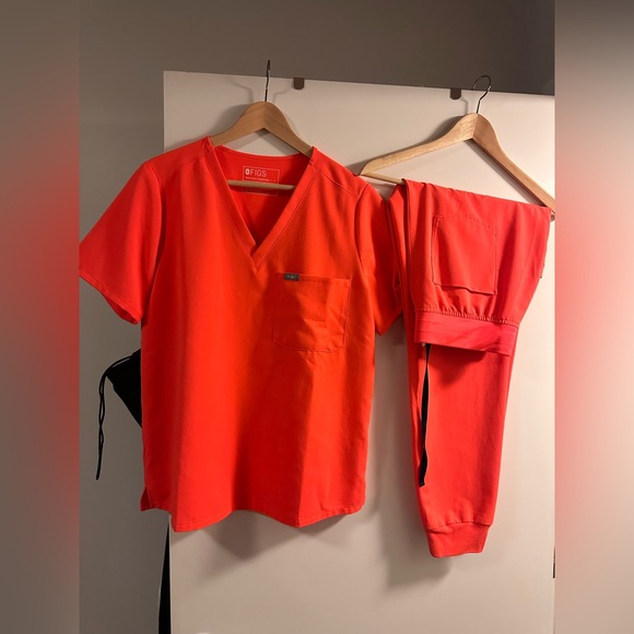 Figs Pants - Figs Women's Like New  Hibiscus Highwaist Set L